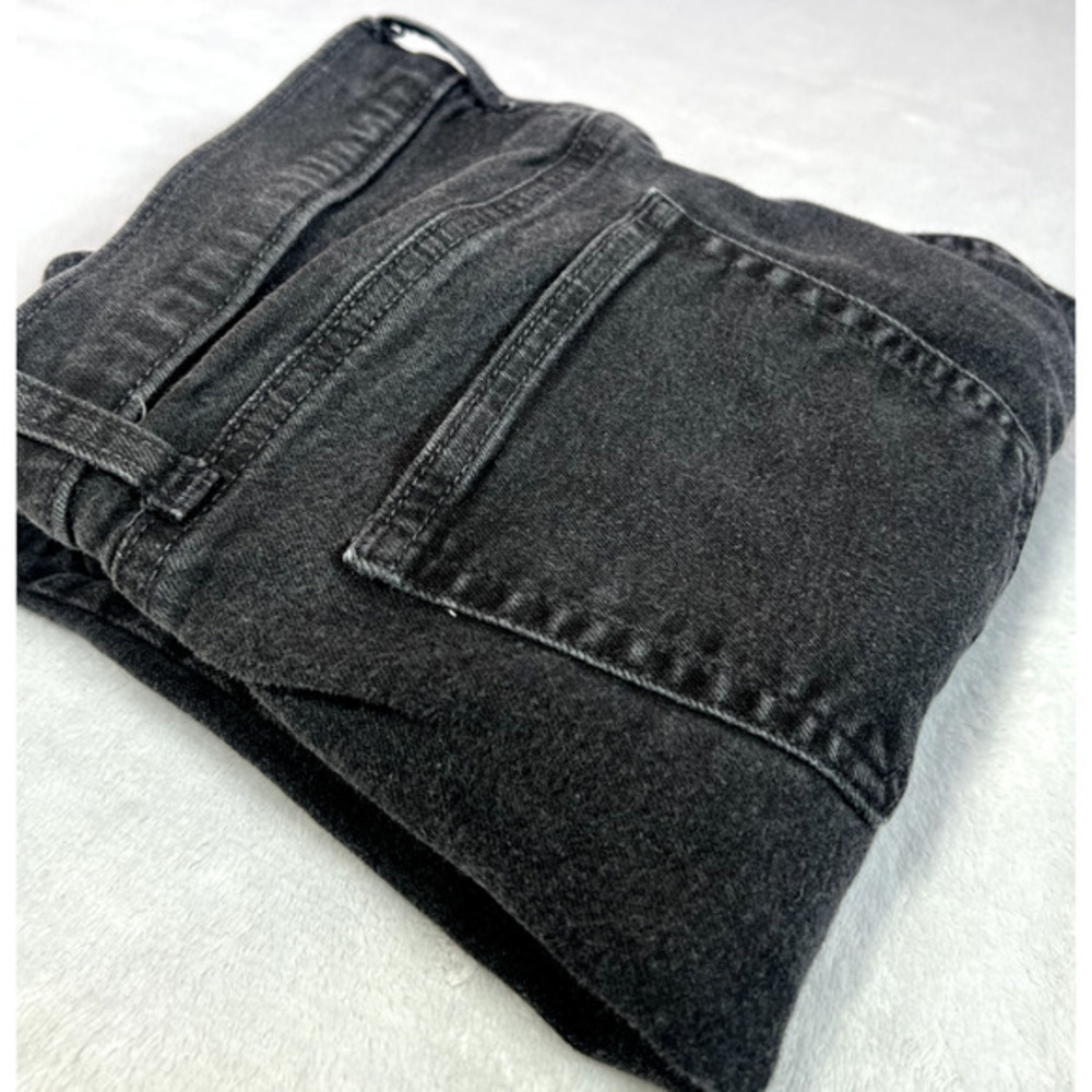 Gap Jeans Womens 10 P Faded Black Denim Classic Straight Mid Rise Stretch - Picture 10 of 14